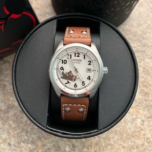 Citizen Eco-Drive Disney Mickey Mouse Aviator Mens 40mm Watch